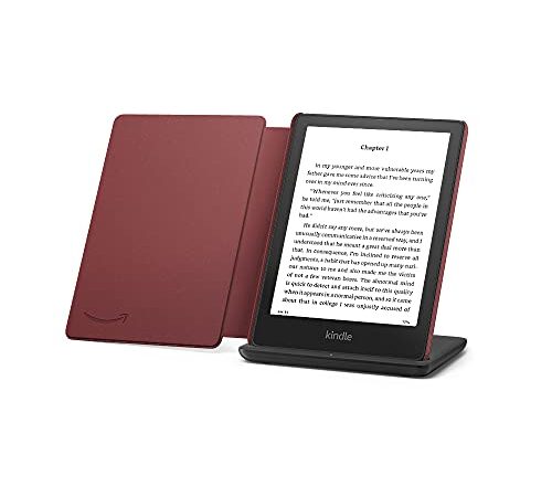Kindle Paperwhite Signature Edition Essentials Bundle including Kindle Paperwhite Signature Edition 32GB - Wifi, Amazon Leather Cover, and Wireless Charger
