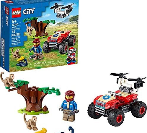 LEGO City Wildlife Rescue ATV 60300 Building Kit; Fun Wildlife Playset; Top Toy for Kids; New 2021 (74 Pieces)