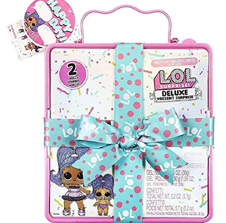 LOL Surprise Deluxe Present Surprise™ Series 2 Slumber Party Theme with Exclusive Doll & Lil Sister