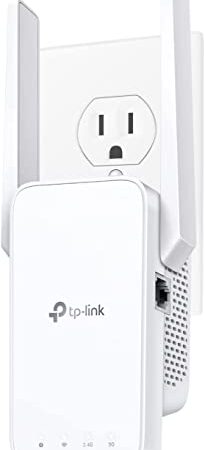 TP-Link AC750 WiFi Extender RE215 - Covers Up to 1,500 Sq.ft and 20 Devices, Up to 750Mbps, Dual Band Wireless Repeater for Home, Internet Signal Booster with Ethernet Port, OneMesh Compatible
