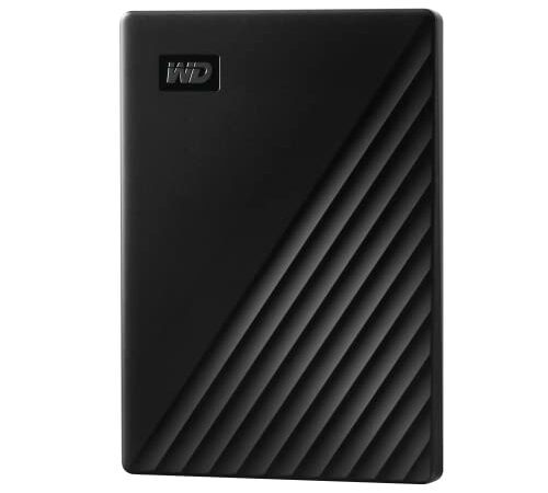 WD 2TB My Passport Portable External Hard Drive HDD, USB 3.0, USB 2.0 Compatible, Black - WDBYVG0020BBK-WESN