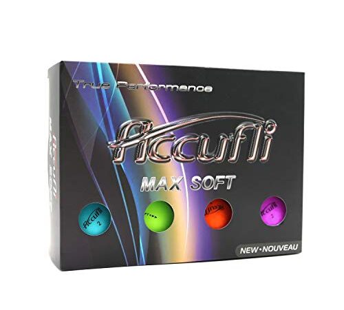 Accufli Max Soft Golf Balls (Matte Mix 12 Pack)