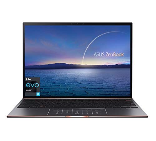 ASUS ZenBook S Ultra Slim Convertible Laptop, 13.9” 500nits Touch, Intel Evo Platform Core i7-1165G7,16GB RAM, 1TB PCIe SSD, NumberPad, Thunderbolt 4, Windows 10 Pro, UX393EA-XB77T