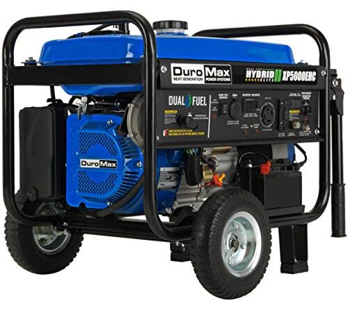 Duromax XP5000EHC 5000 Watt Dual Fuel Portable Generator Electric Start-Camping & RV Ready