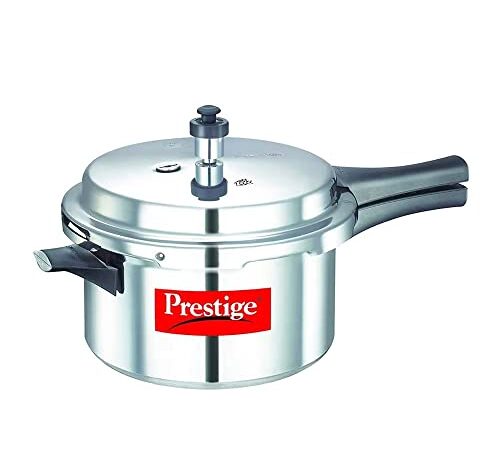 Prestige PPAPC4 Popular Aluminium Pressure Cooker, 4-Liters