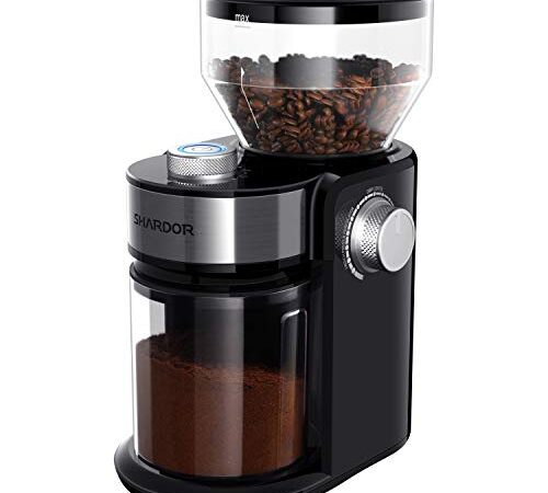 SHARDOR Burr Grinder Mill Electric Coffee Grinder with 16 Fine to Coarse Grind Size and 2-14 Cups Selection