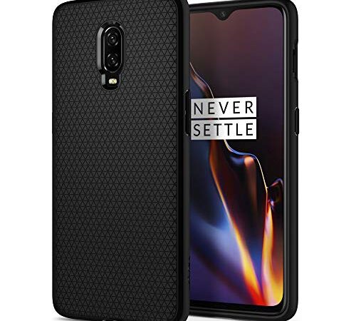 Spigen Liquid Air Works with OnePlus 6T Case (2018) - Black