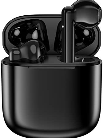 Wireless Earbuds, Bluetooth 5.1 Noise Cancelling Earbuds, 45H Playtime, Hi-Fi Stereo Audio Earbuds with 4 Mics, IPX7 Waterproof, Touch Control, Type-C Quick Charging Case