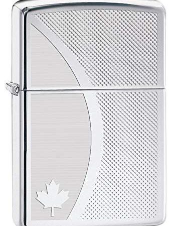 Zippo 250 Maple Leaf Gradient Lighter, Silver