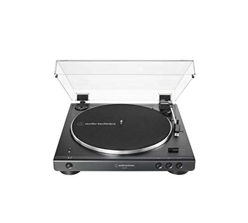 Audio-Technica AT-LP60XBT-BK Fully Automatic Belt-Drive Stereo Turntable, Black