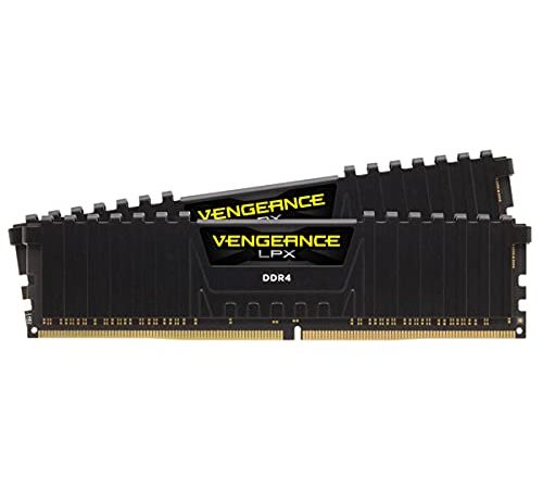 Corsair Vengeance LPX 16GB (2 X 8GB) DDR4 3600 (PC4-28800) C18 1.35V Desktop Memory - Black