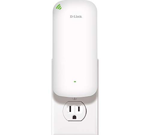 D-Link AX1800 Mesh Wi-Fi 6 Range Extender- Cover up to 2000 sq.ft- Dual Band, MU-MIMO, Mesh, WPA3, Booster, Repeater, Access Point, Extend Wi-Fi in Your Home, Gigabit Port, Easy App Setup, (DAP-X1870)