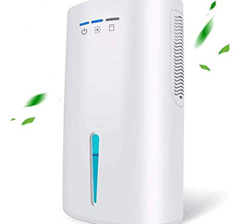 Gocheer Upgraded Dehumidifier for Home,Up to 480 Sq.ft Dehumidifiers for High Humidity in Basements Bedroom Closet Bathroom Kitchen Small Quiet Portable Air Dehumidifiers with 2000ml(64oz) Water Tank