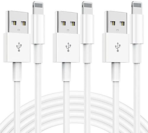 iPhone Charger Cord lightning cable (Apple MFi Certified) 6/6/10ft 3 Pack iphone cable Fast Charging long apple charger cable for iPhone 13 13 Pro 12 Pro 11 SE Max XS XR X, iPad Mini Air, iPod, AirPods