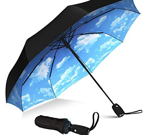 Repel Umbrella Windproof Travel Umbrella - Wind Resistant, Small - Compact, Light, Automatic, Strong, Mini, Folding and Portable - Backpack, Car, Purse Umbrellas for Rain - Men and Women