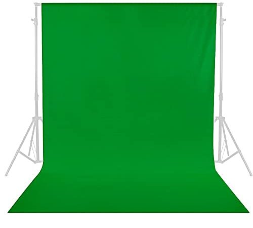 SJOLOON 5x7FT Green Screen Backdrop Collapsible Backdrop Muslin Backdrop for Television Video Photography Backdrop