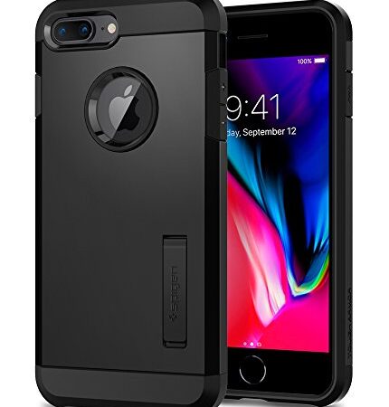 Spigen Tough Armor 2 Works with Apple iPhone 8 Plus Case (2017)/ iPhone 7 Plus Case (2016) - Black