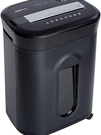 AmazonBasics 15-Sheet Cross-Cut Paper, CD Credit Card Office Shredder