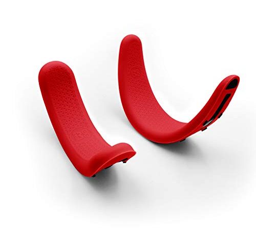 AMVR VR Front Foam & Rear Foam Silicone Protective Covers for Oculus Rift S Headset Sweatproof Waterproof Anti-dirty Replacement Accessories ( Red )