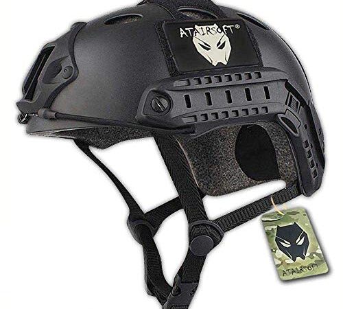 ATAIRSOFT PJ Type Tactical Paintball Airsoft Fast Helmet Black