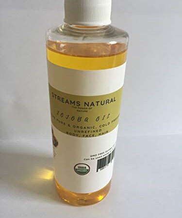 Jojoba Oil 100% Pure & Natural - Cold Pressed Unrefined - Hexane & GMO Free - Natural Carrier Oil (4 oz)