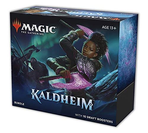 Magic: The Gathering Kaldheim Bundle | 10 Draft Boosters (150 Magic Cards) + Accessories