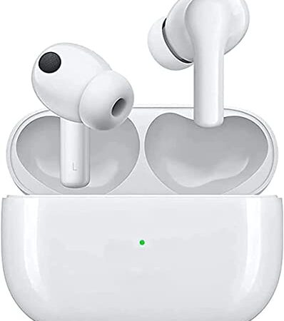 Wireless Earbuds Bluetooth Headphones with Charging Case Noise Cancelling 3D Stereo Headsets Built in Mic in Ear Ear Buds IPX5 Waterproof Air Buds for iPhone/Android/airpod pro case