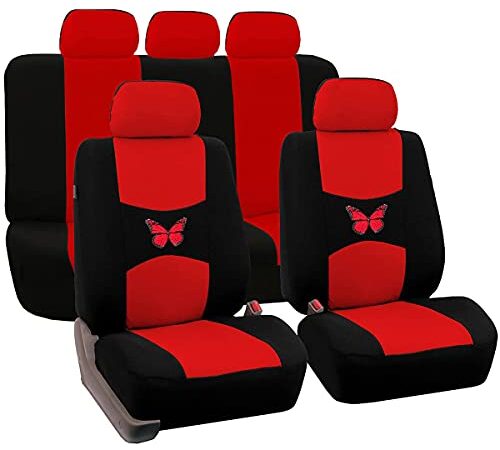 Car Seat Covers, 9Pcs Full Set for Front & Rear, Breathable Car Seat Cover with Composite Sponge Inside, Universal Fit Most Vehicles, Truck, SUV, Sedan