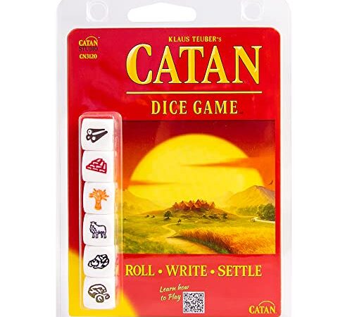 CATAN: The Dice Game - A Game by Klaus Teuber 1-4 Player Card Game 15-30 Minutes Gameplay Board Games for Family Game Night Kids and Adults Ages 7+