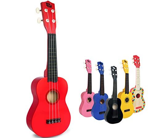 CB SKY 21" (53cm) Soprano Ukulele for Kids/Beginners - Red