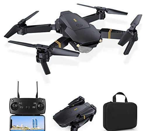 E58 Drones for Adults with Cameras 4K, FPV Live Video RC Quadcopter Mini Drone for Kids Beginners Toys Gifts, 120° Wide Angle, Altitude Hold, 3D Flip, Headless Mode, One key Take Off/Return, 3PCS Batteries