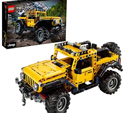 LEGO Technic Jeep Wrangler 42122; an Engaging Model Building Kit for Kids Who Love High-Performance Toy Vehicles, New 2021 (665 Pieces)