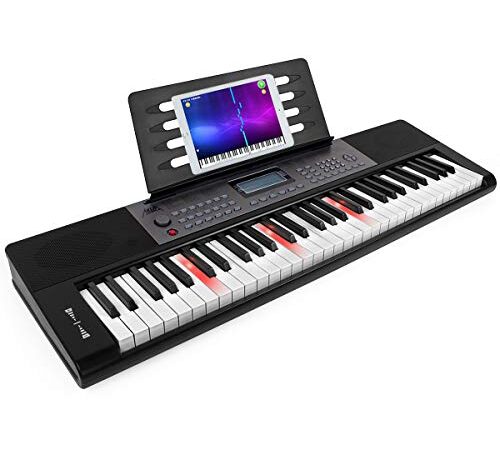 Piano Keyboard 61 Key, AKLOT Portable Full Size Piano Keys Infinite Volume 61 Keys Electronic Keyboard for Adults Kids Beginners Professionals