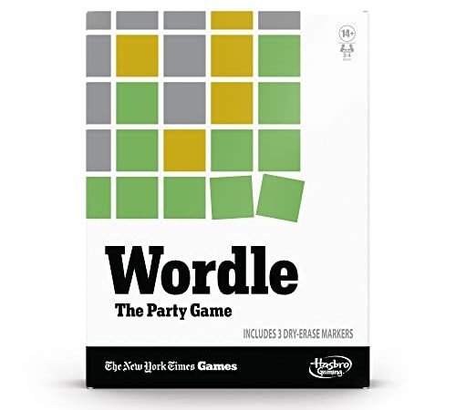 Hasbro Wordle The Party Game for 2-4 Players, Official Wordle Board Game Inspired by New York Times Wordle Game, Party Games for Ages 14+, Word Games