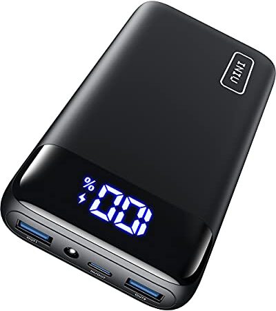 INIU Portable Charger, USB C 22.5W PD3.0 QC4.0 Fast Charge 20000mAh Power Bank, LED Display Battery Pack with Flashlight Compatible with iPhone 14 13 12 11 Pro X Samsung S20 S10 Google LG iPad Tablet