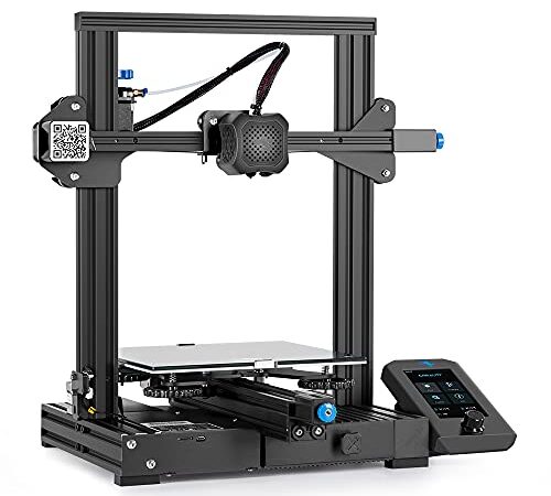 Official Creality Ender-3 V2 3D Printer Integrated Structure Design with Silent Motherboard MeanWell Power Supply Carborundum Glass Platform and Resume Printing Function 220x220x250mm Printing Size