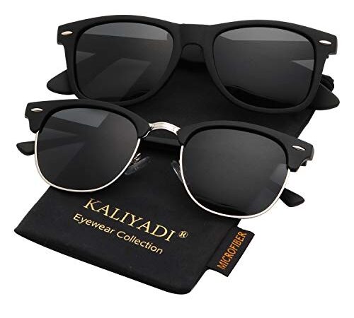 Polarized Sunglasses for Men and Women Semi-Rimless Frame Driving Sun glasses 100% UV Blocking