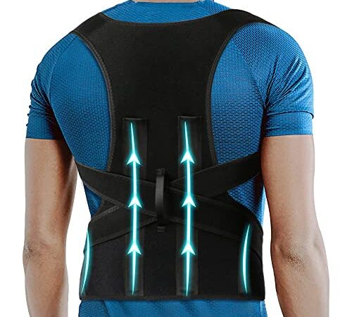 Posture Corrector Full Back Brace for Women & Men - Posture Correction - Back Corrector - Back Support Straightener - Prevent Scoliosis, Improve Hunchback, Relieve Neck Shoulder Back Pain L(35"-39")