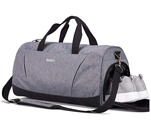 Sports Gym Bag with Shoes Compartment Multi-use Travel Duffel Bag for Men and Women