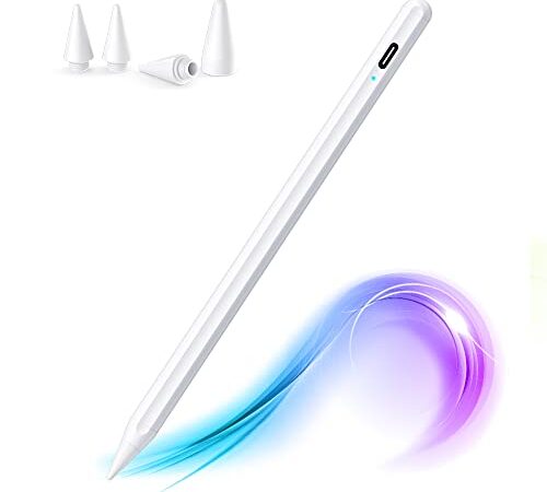 Stylus Pen 3rd Gen with Palm Rejection, Tilt & Magnetic for Apple iPad 2018-2022, MpioLife Smooth Fine Tip, High Precision iPad Pencil for iPad 6/7/8/9, iPad Air 3/4/5, iPad Mini 5/6, iPad Pro 11/12.9