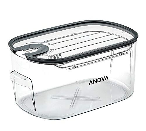 Anova Culinary ANTC01 Sous Vide Cooker Cooking container, Holds Up to 16L of Water, With Removable Lid and Rack