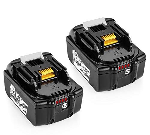 ANTRobut 2Pack 18V 5.5Ah LXT Battery Replacement for Makita 18 Volt Battery BL1830 BL1840 BL1860 LXT-400 BL1815 BL1845 Lithium ion Batteries BL1850