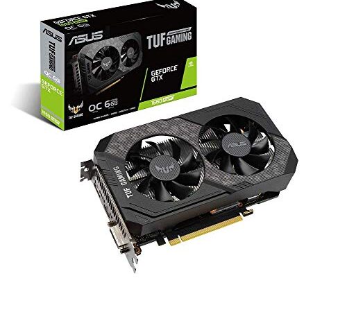 Asus TUF Gaming GeForce GTX 1660 Super Overclocked 6GB Edition HDMI DP DVI Gaming Graphics Card (TUF-GTX1660S-O6G-GAMING)