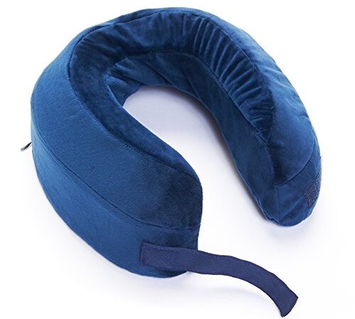 Black Mountain Products Blue Neck Pillow Memory Foam Neck Pillow & Support