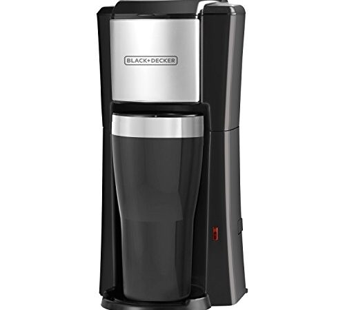 BLACK+DECKER Single Serve Coffee Maker, Includes One Dishwasher Safe Travel Mug (16oz), CM618C