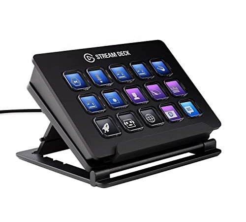 Corsair Elgato Stream Deck - Live Content Creation Controller with 15 customizable LCD keys, for Windows 10 and macOS 10.11