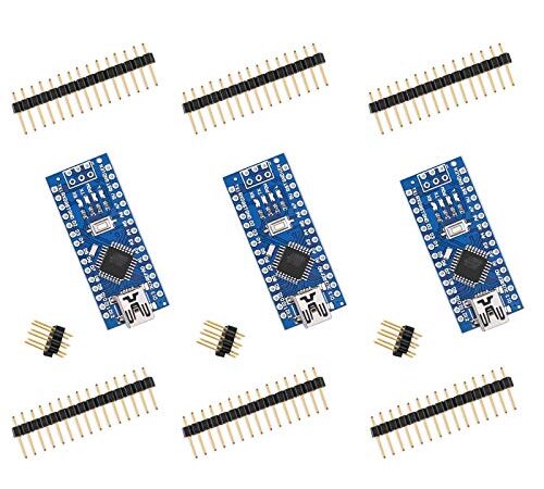 ELEGOO Nano Board CH340/ATmega328P, Compatible with Arduino Nano V3.0 (Pack of 3 Without Mini USB Cable)