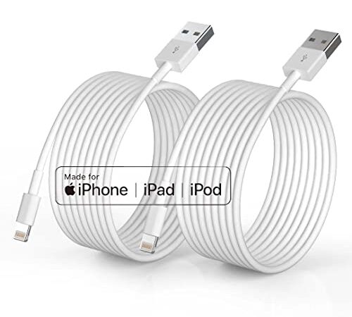 iPhone Charger [Apple MFi Certified], 2Pack 6ft Fast Lightning Cable for Long iPhone Cable Cord, Apple Charging Cable Cord for iPhone 12/11 Pro/11/XS MAX/XR/8/7/6s/6/5S/SE iPad/Air Original