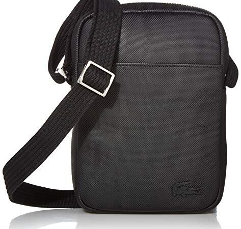 Lacoste Small Classic Slim Vertical Camera Bag, Black, One Size