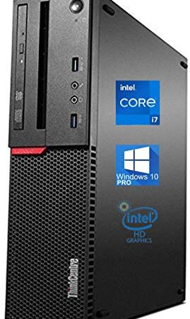 Lenovo ThinkCentre M900 SFF Desktop Computer, Intel Core i7-6700 Upto 4.0GHz, 32GB RAM, 1TB SSD, 4K 2-Monitor Support DisplayPort, HDMI, DVD-RW, AC Wi-Fi, Bluetooth, TDL - Windows 10 Pro (RENEWED)